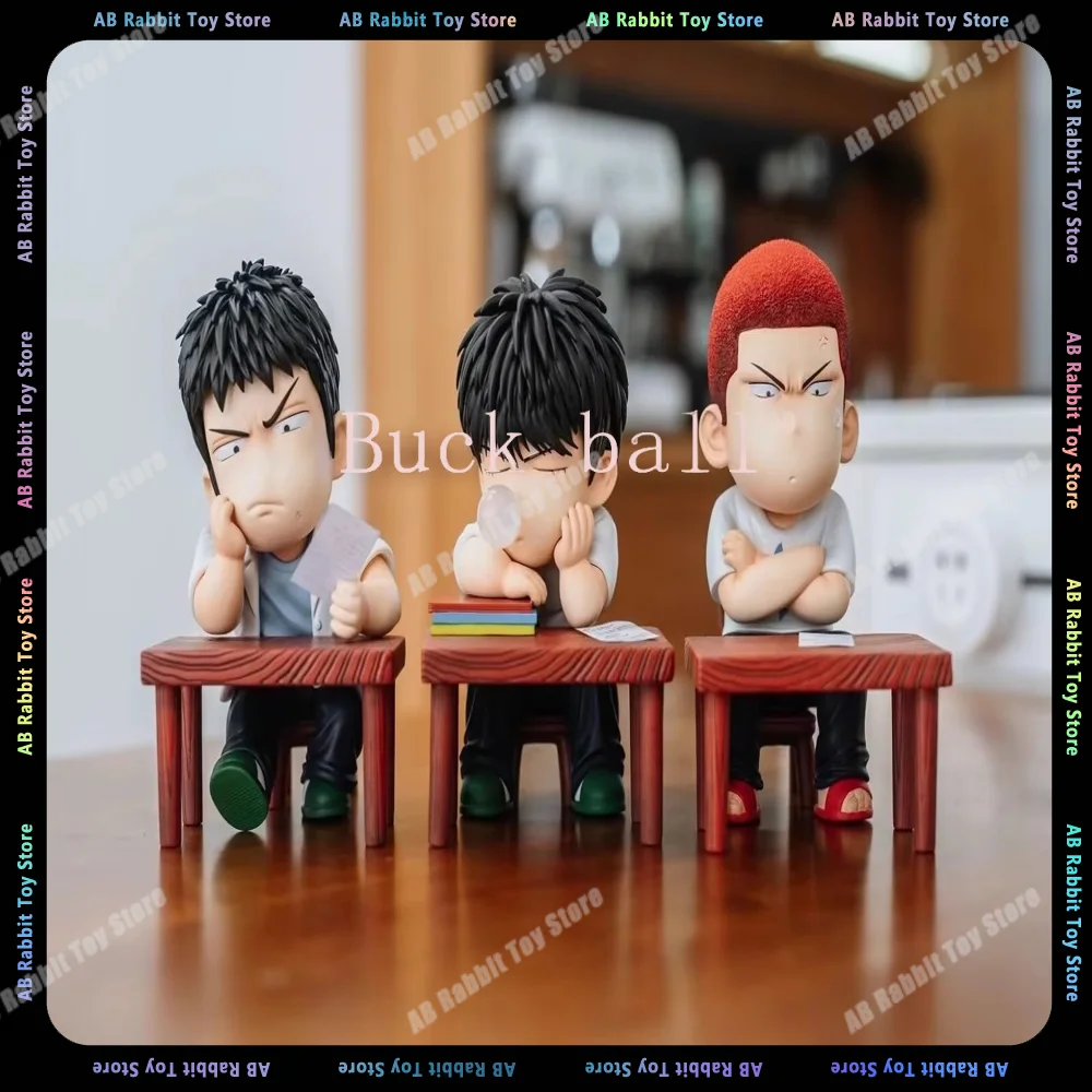 5pcs Slam Dunk Anime Figure Sakuragi Hanamichi Rukawa Kaede Action Figurine Q Version Statue Collection Room Decor Model Toys