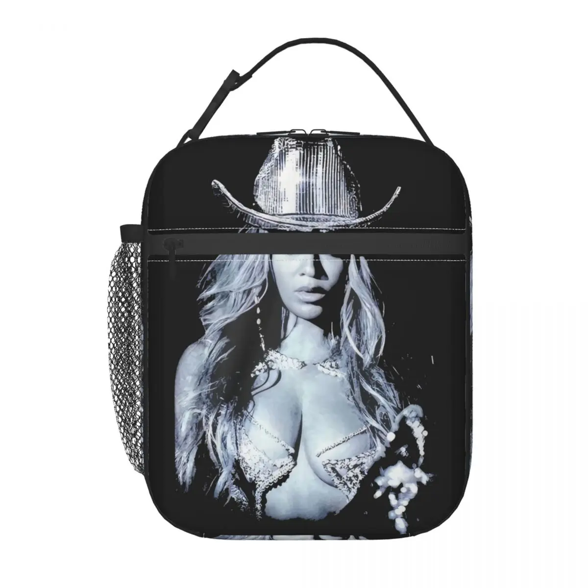 Concert Merch Beyonc Beyonce Poster Portable Lunch Boxes Women Multifunction Cooler Thermal Food Insulated Lunch Bag Children