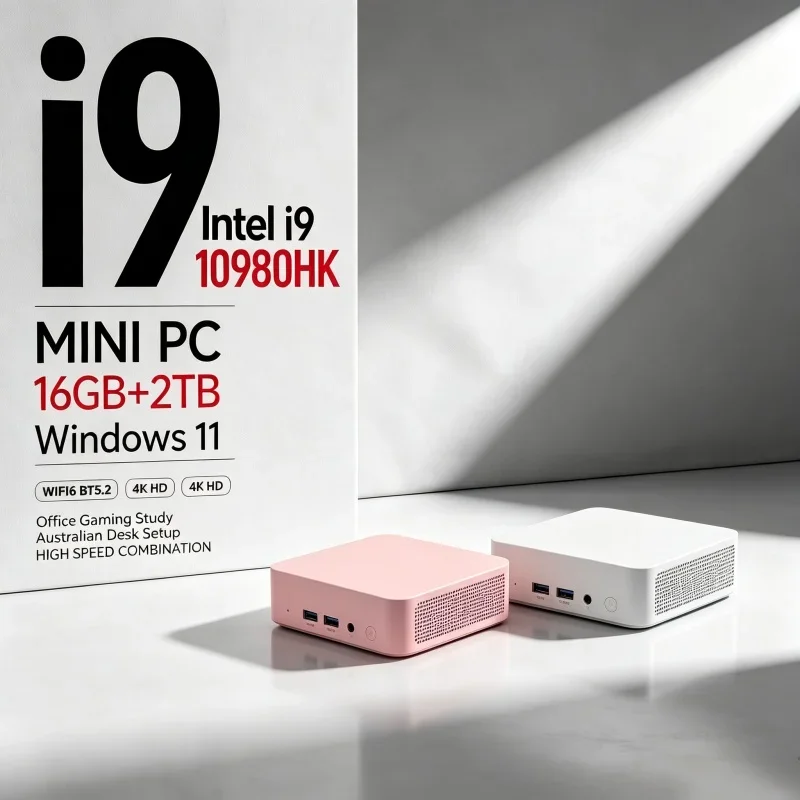 High Performance Mini PC I9‑10980HK Windows11 16GB RAM 2TB SSD WiFi 6 Bluetooth5.2 Multicolor Computer Host For Daily Work