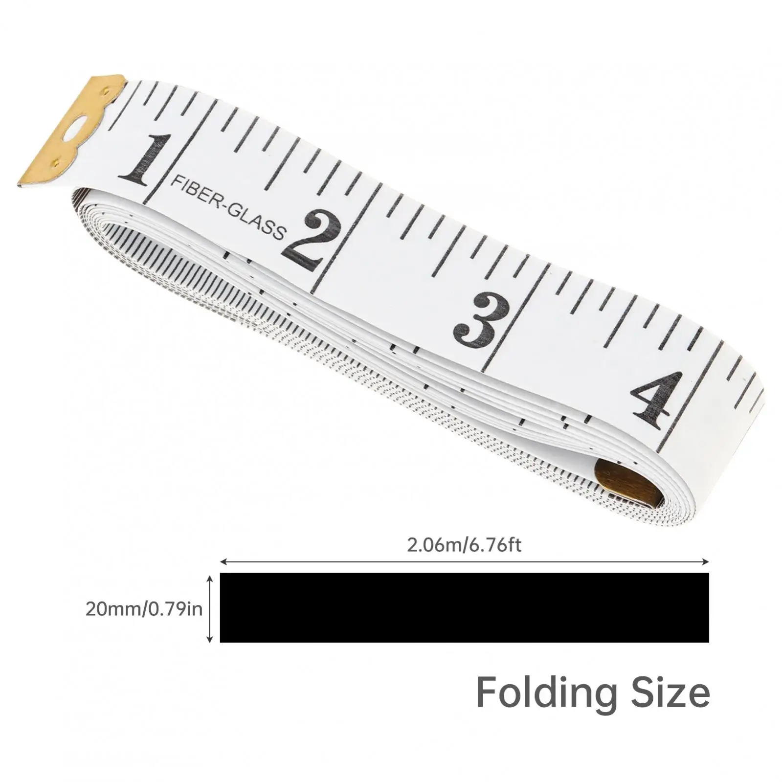 2/4pcs Soft Tape Measure Double Scale 200cm Fabric Craft Measuring Ruler Flexible Vinyl Measuring Tape for Body Weight Loss