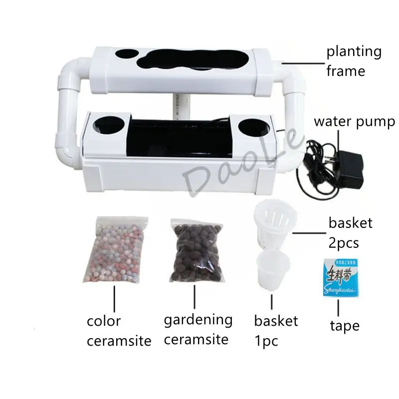 1Set Soilless Cultivation Equipment Tabletop Decoration Balcony Hydroponic Rack Flower Vegetables Aquaponics System