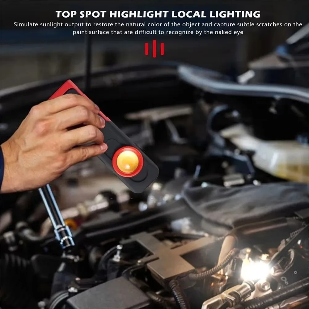 Rechargeable LED Work Light 360° Rotation Hook USB Charging Rechargeable Work Light Magnetic Base 500LM Brightness