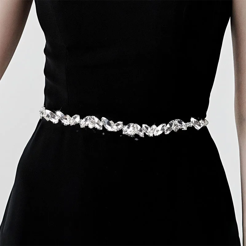 

CUIER Colorful horse eye rhinestone chain glass diamond chain DIY welding high-end clothing accessories code chain accessories