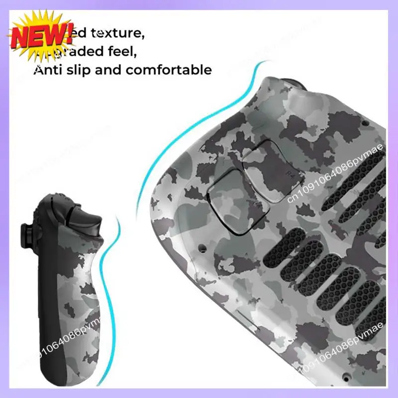 T24C Replacement Back Shell Case For Steam Deck Anti Slip Transparent Back Plate DIY Bracket For Steam Deck Accessories-A