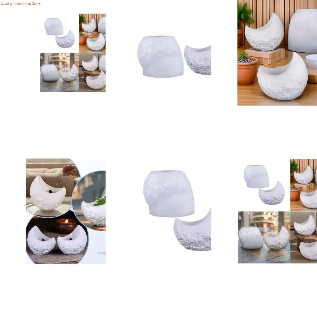 

F92D Decorative Planter Mold Silicone Flower Pot Jewelry Making Craft Tool