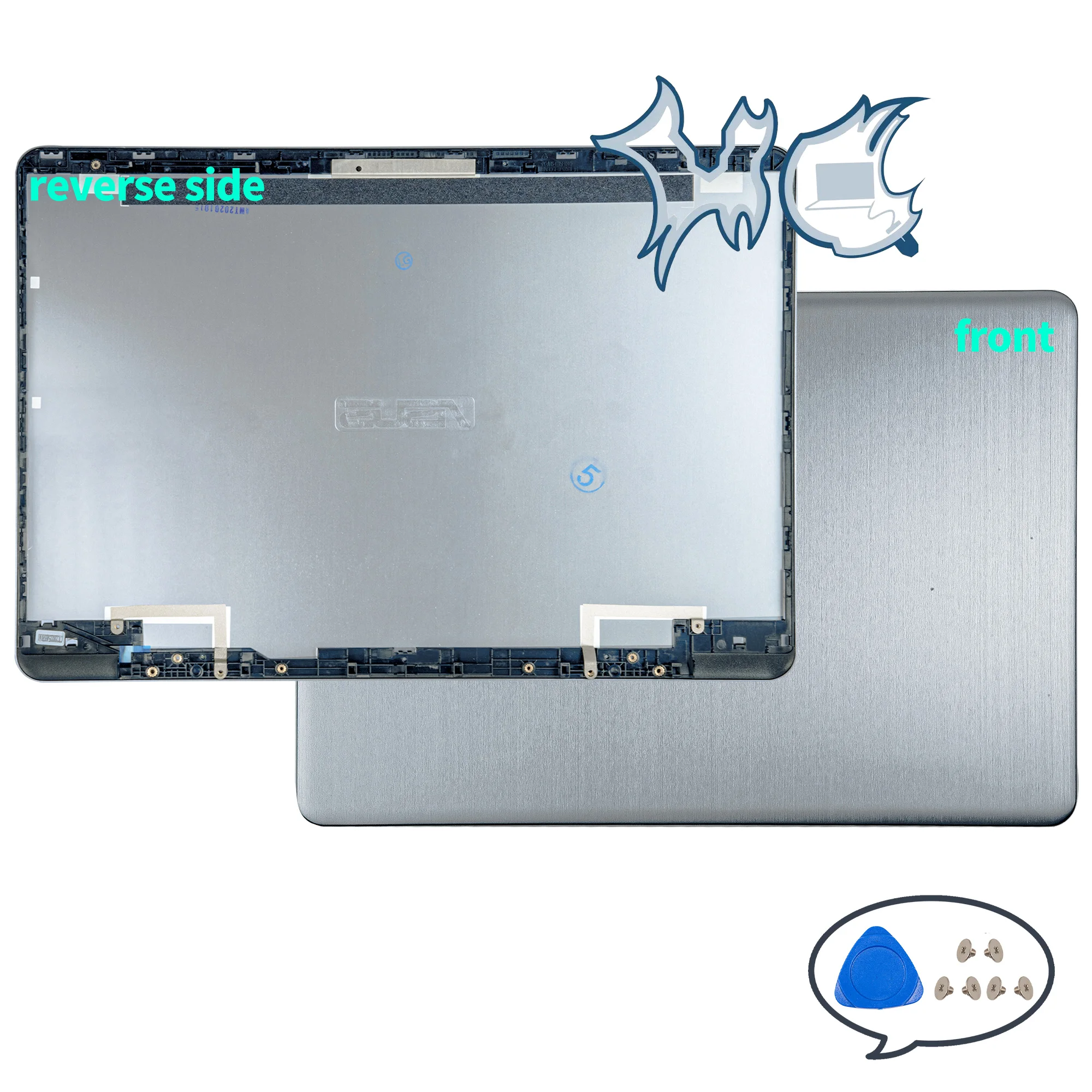 Metal PC Cases For S410U X411 S4000V S4200U S410 R421U Laptop LCD Back Cover Front Bezel Hinges Hingecover Case Gold/Gray