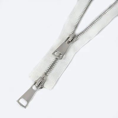 1 Stück 5 # 60–150 cm Metall-Reißverschluss, Einzel-/Doppelschieber, lange offene Reißverschlüsse für Jacken, Kleidung, Daunen-Reparatur-Set, DIY-Nähzubehör – Detail 13