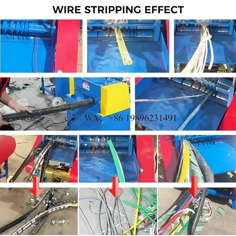 Wmwmnu for Copper Recycling Business Europe 1-60mm Cutting Stripping Crimping Wire Stripping for Scrap Metal Dealers