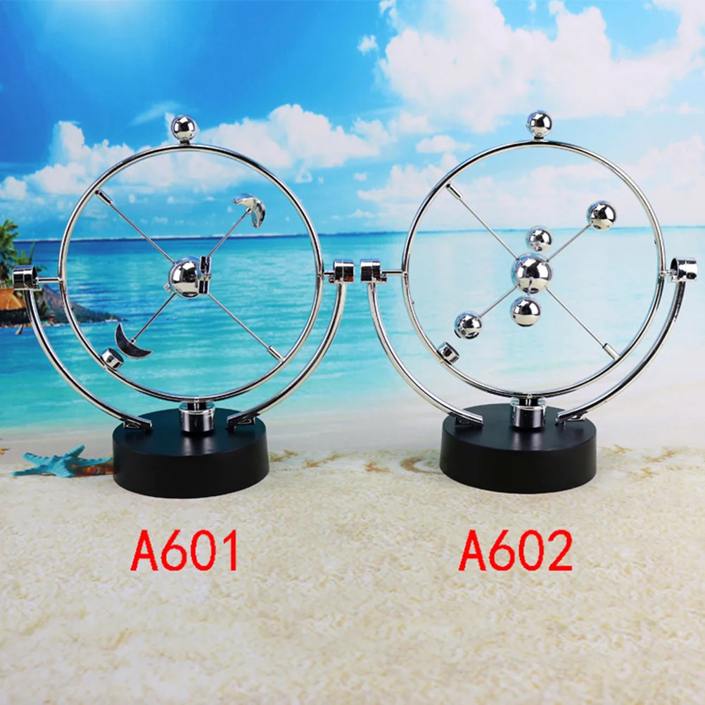 

White Celestial Motion Rocker Desktop Science Physics Decoration Office Home Display Perpetual Motion