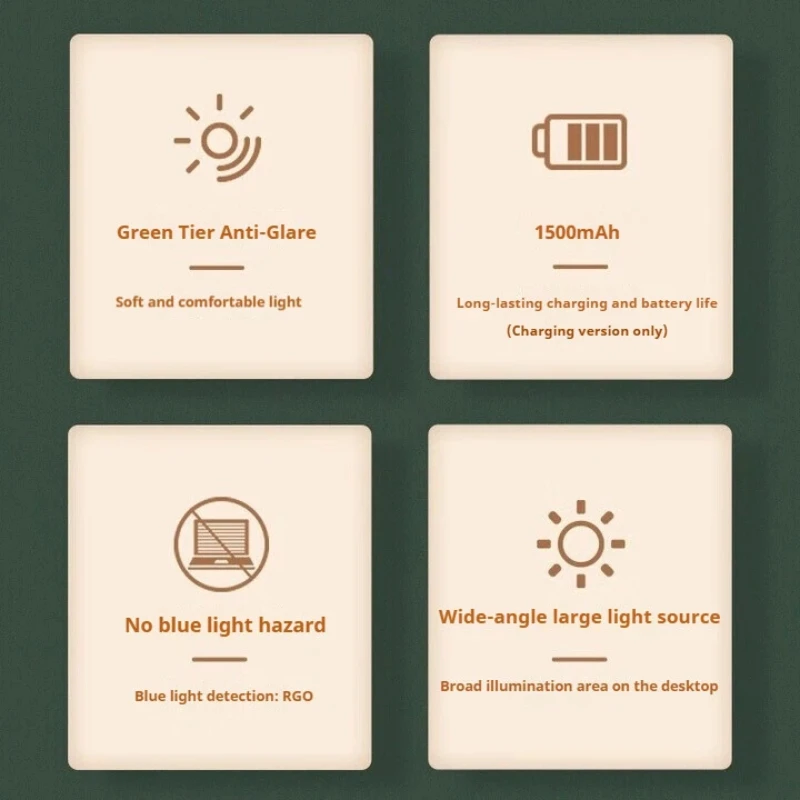 مصباح قراءة مغناطيسي صغير قابل لإعادة الشحن من ميديا MT-4F2، شحن سريع، يجب أن يكون لديك ضوء مدمج للعناية بالعين #6