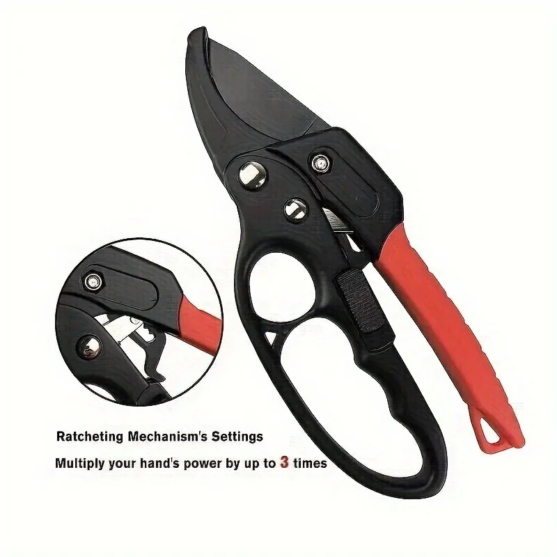 Professional Pulley Shears Labor Saving Garden Ratchet Pruning Tool Segmented Jumping Sections Scissors for Efficient Gardening