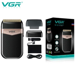 VGR 331 Foil Shaver Professional Electric Shavers Foils Face Razor Shaving Machine Waterproof Beard Trimmer for Men
