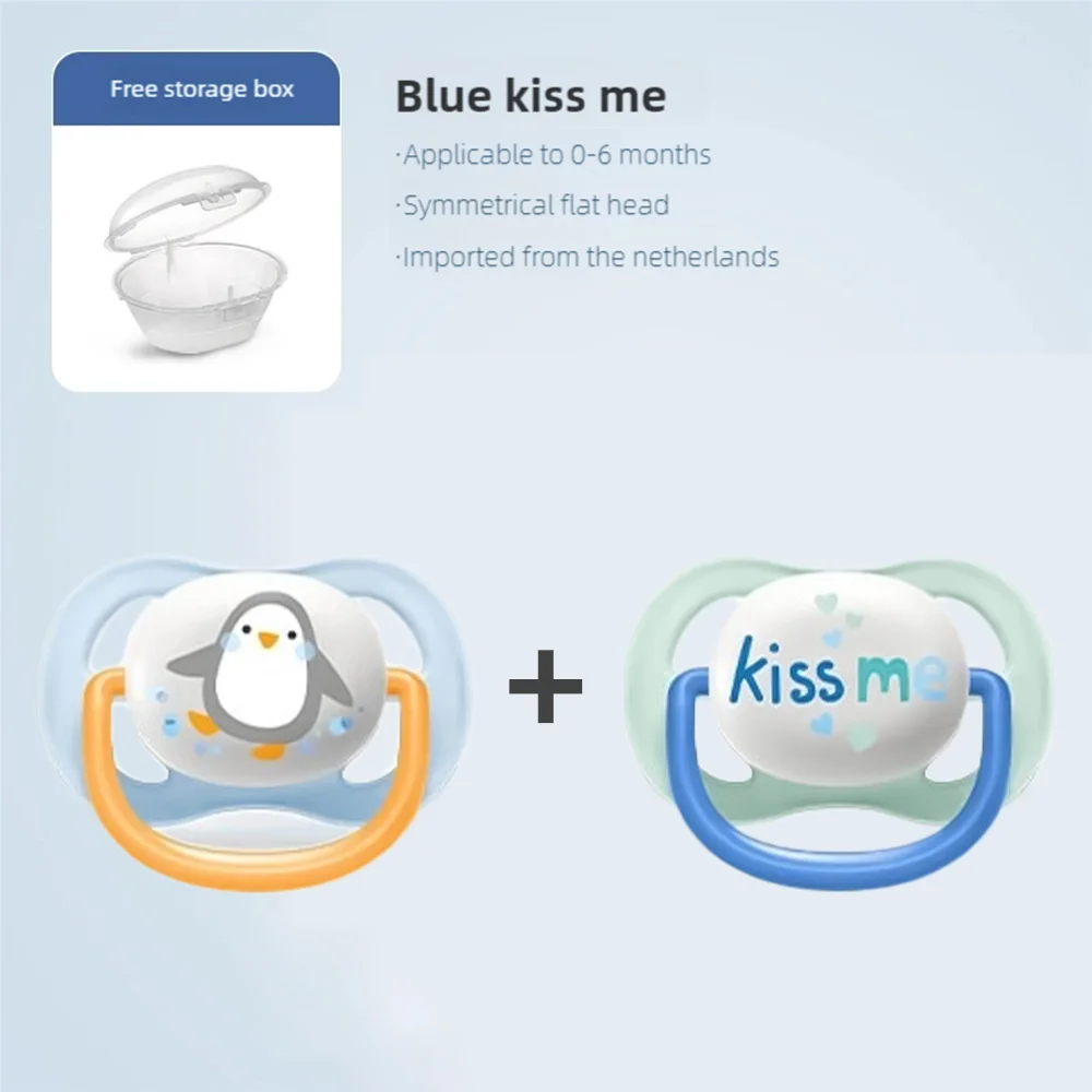 

PHILIPS AVENT Baby Pacifier Liquid Silicone Nipple 0-18 Months BPA Free Infant Nipple Flat Round Head Soother