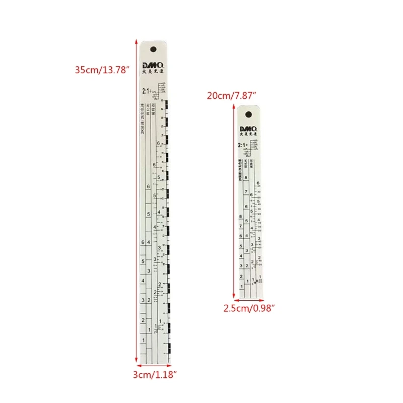 車のペイントスケールワニス硬化剤薄い材料比率スケール定規ステンレス M68E