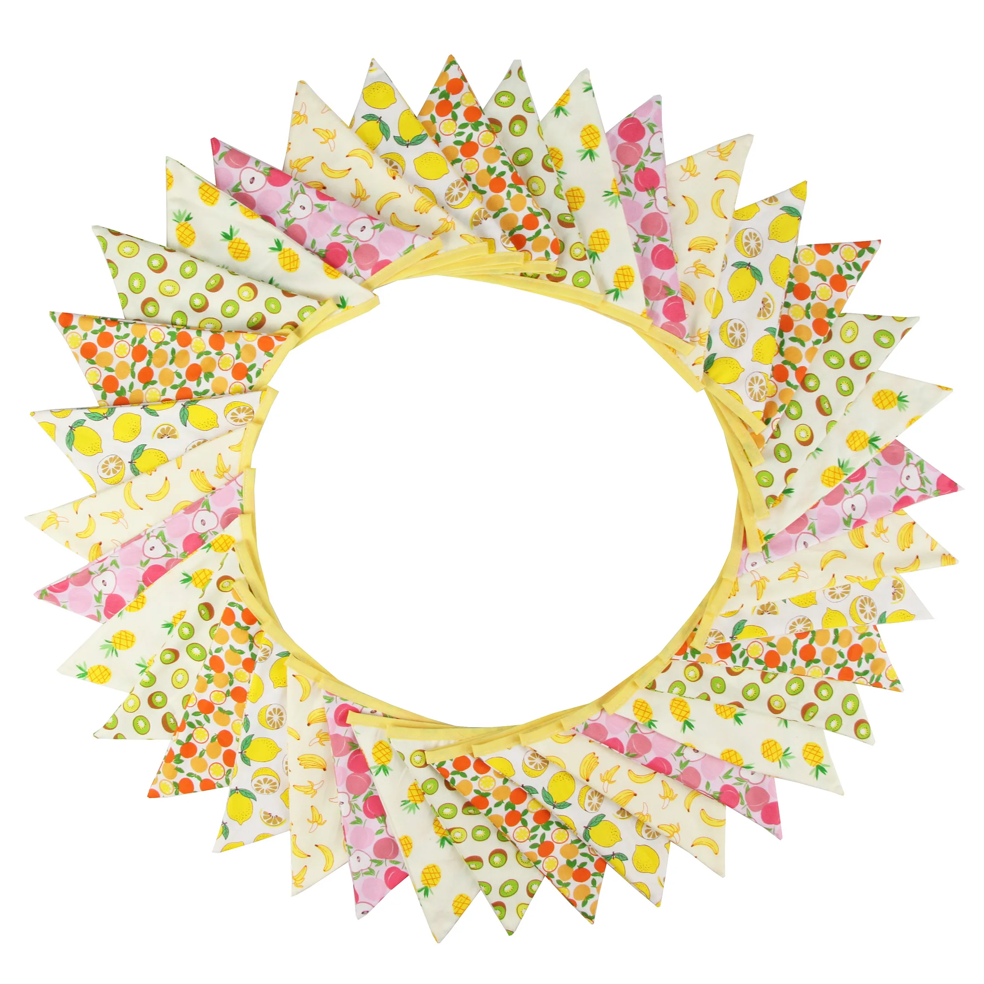 Neue 10 mt 36 fahnen Weiß Baumwolle Spitze Stoff Bunting Flags Hochzeit Party Dekoration Banner Hause Braut Dusche Bunting Garland – Detail 22