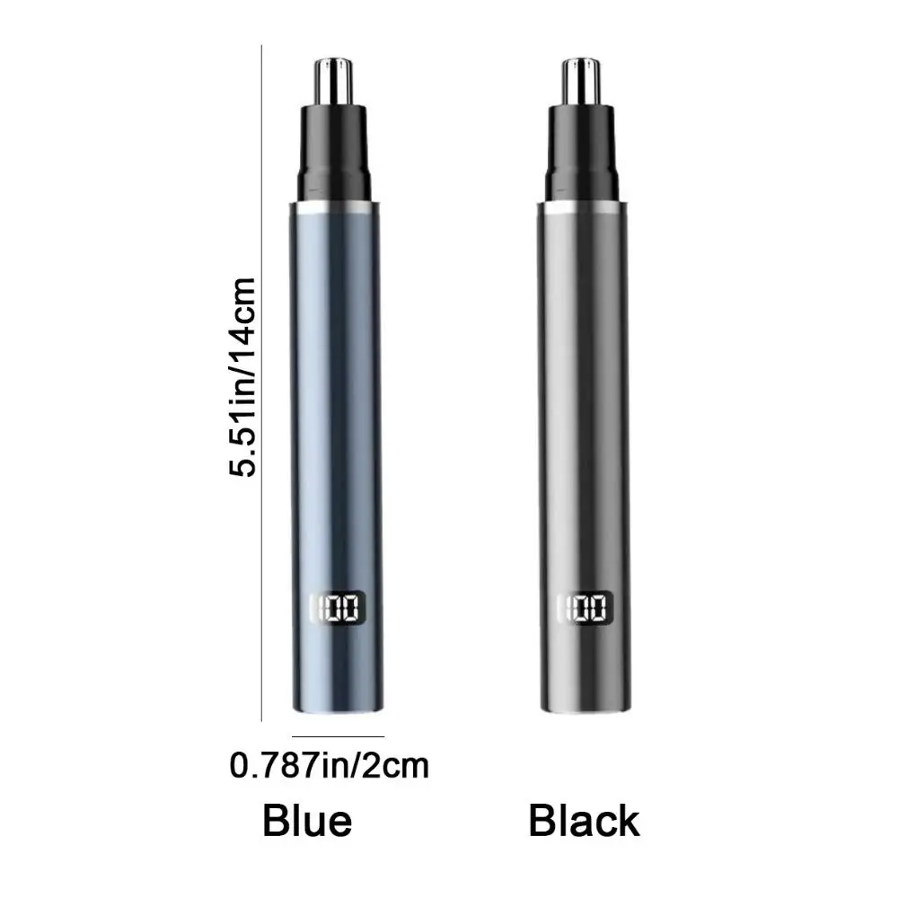 USB充電式電動鼻毛トリマーデジタルディスプレイ無痛トリミング鼻毛リムーバー防水安全