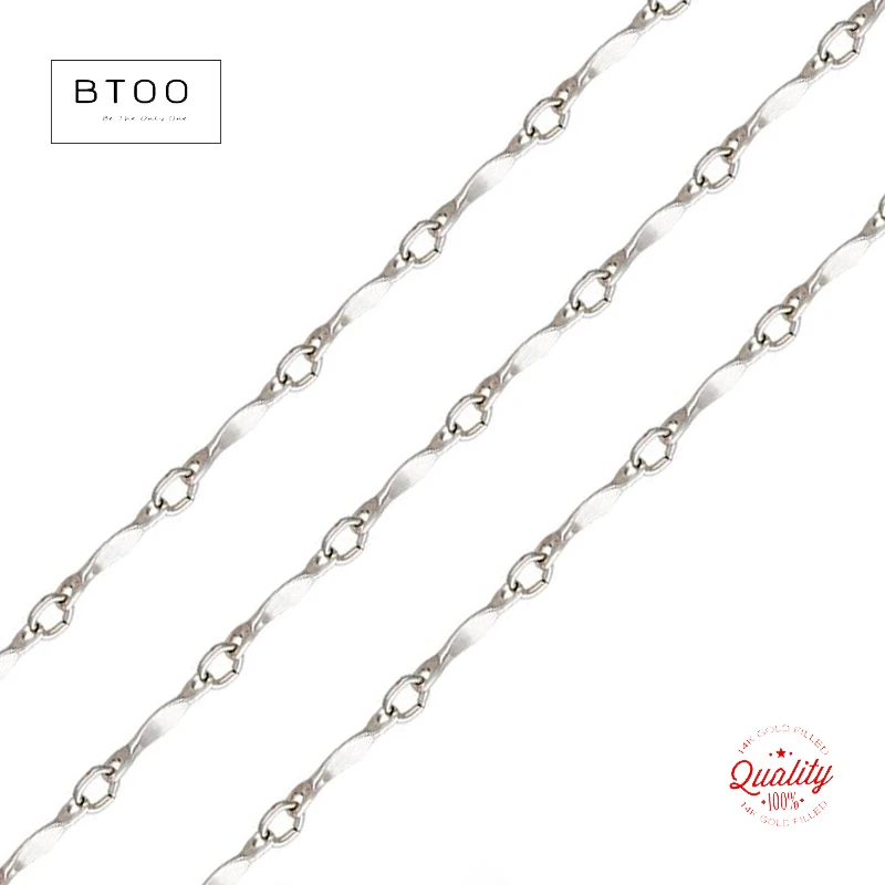 

925 Sterling Silver Dapped Bar Chain 1.6MM Chain Unfinished Chain Silver jewelry Minimalist Sterling Silver Chain DIY Jewelry