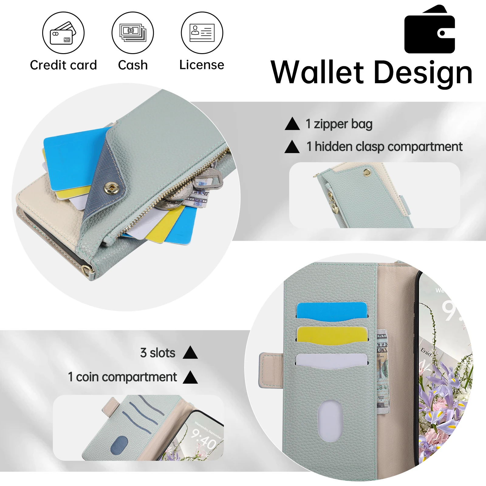 Funda de Cuero PU con Cremalle - Leatherwork Wallet reseña y precio