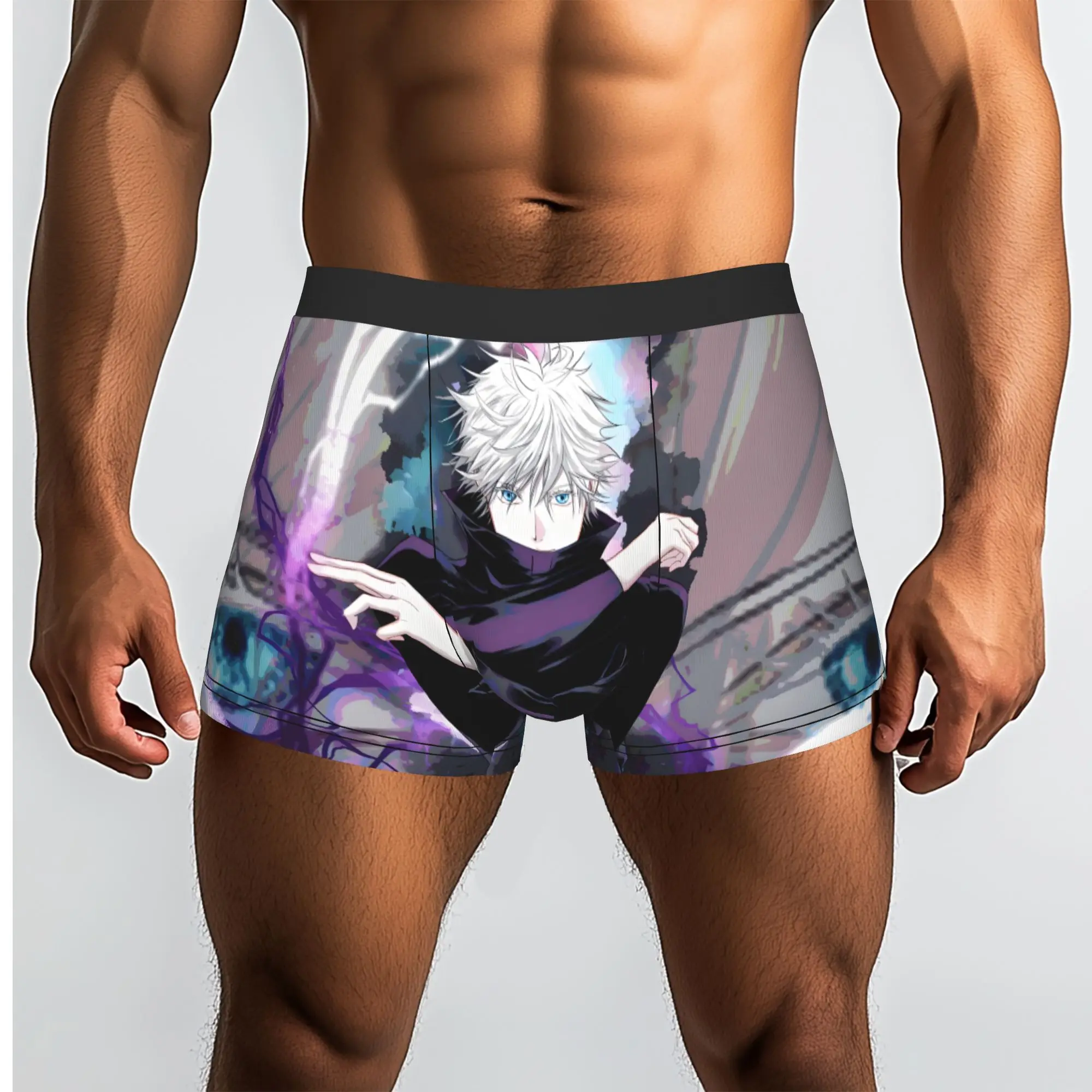 

1piece Jujutsu Kaisen Curse Realm Underpants Homme Panties Male Underwear Ventilate Shorts