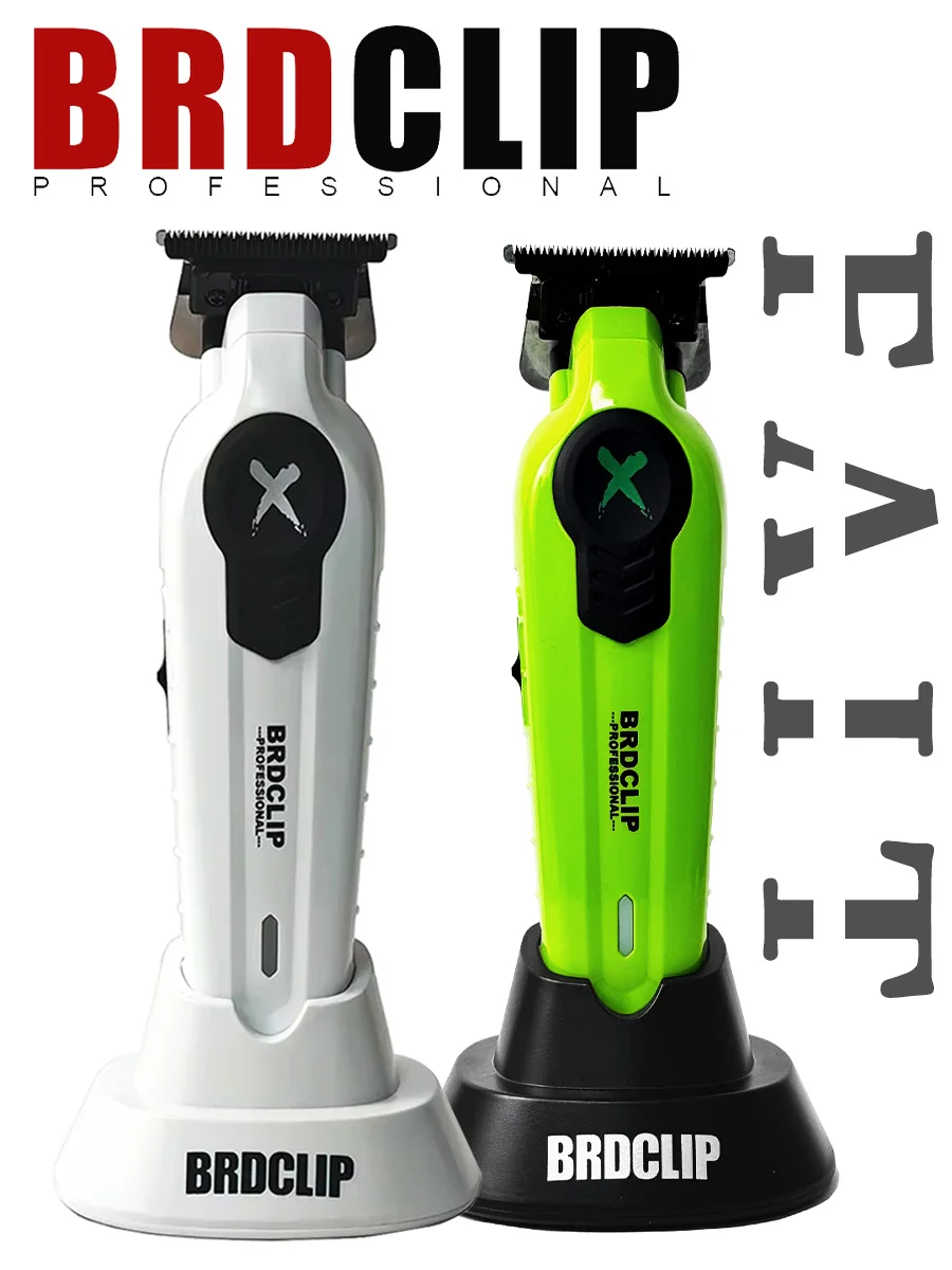 Neuer 2026 BRDCLIP FA1T Grüner Professioneller Haarschneider für Friseure, Gravur- und Verlaufsmaschine, Elektrischer Trimmer mit Ladestation – Detail 3