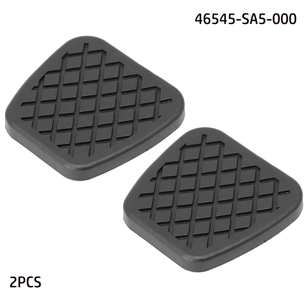 Pad Brake Clutch Pedal Parts 2pcs 46545SA5000 Black Easy Installation Replacement For Accord For Honda For Civic