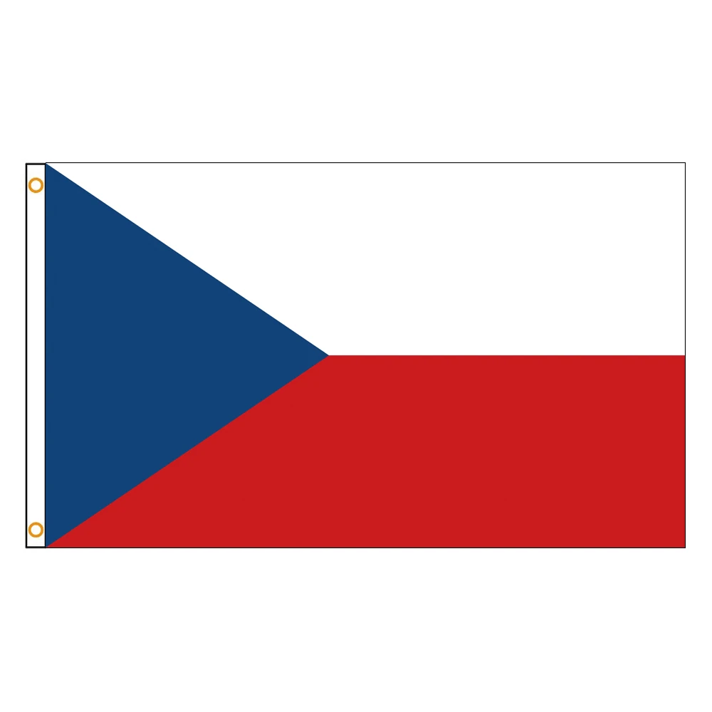 3x5 Ft Czech Flag Vivid Color and Fade proof Canvas Czechia Flags Polyester with Brass Grommets 3 X 5 Ft