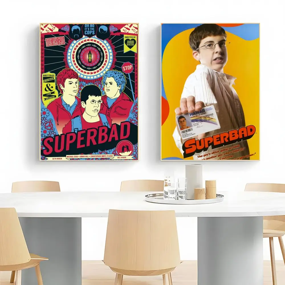 Youth Funny Teen American Movie S-Superbad Poster Wall Art Print Poster Decorative Mural Home Decor Gift Unframed