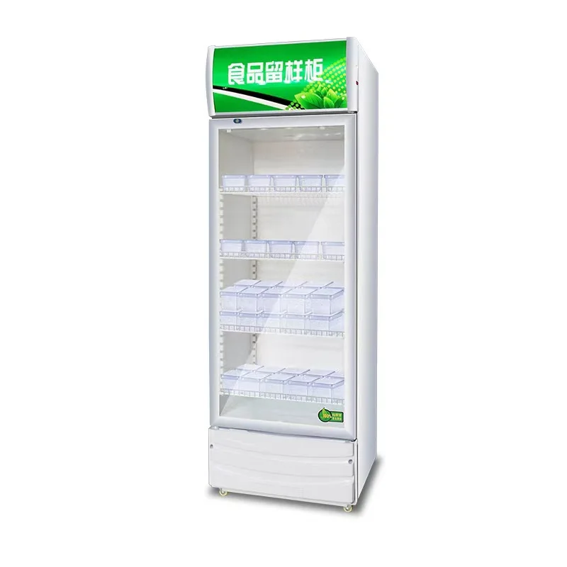 Gabinete de muestra de comida refrigerada y fresca, restaurante con cerradura, refrigerador pequeño para el hogar de la cantimplora