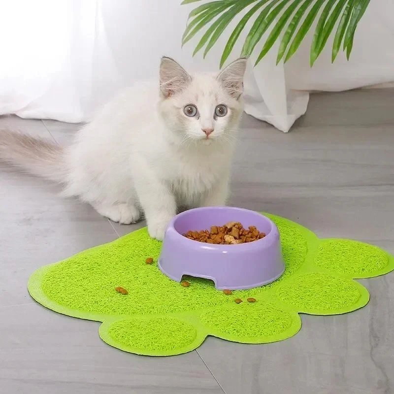 Waterproof Pet Litter Mat High Resilience Fiber Cat Layer Small Dog Feeding Pads Trapping Box Product Non-slip Cats Accessories