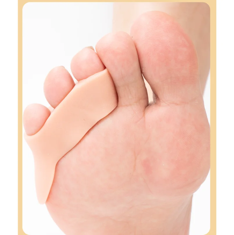 1/5/10/100Pairs Three Hole Little Toe Separator Overlapping Toes Bunion Blister Pain Relief Toe Straightener Protector Foot Care