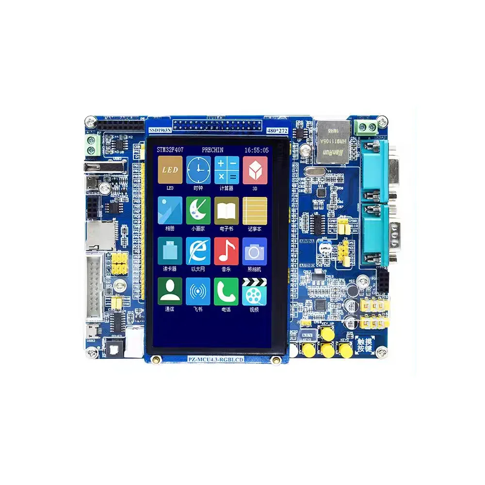 VoltSSTM32F4 Development Board STM32F407ZGT6 DEMO With Ethernet RS485 RS232 CAN MP3 WiFi Bluetooth GPS USB Host, Infrared Transm