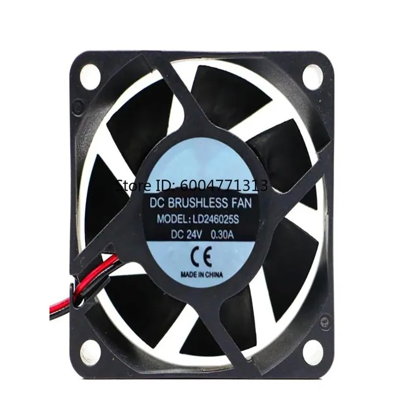 60mm 6cm DC Brushless Axial Cooling Fan LD246025S DC 24V 0.30A 60x60x25mm Industrial Silent Ventilation Cooler Fan
