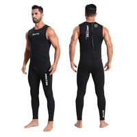 Neoprene Suit Man One-piece Sleeveless Diving Suit Skinsuits High Elasticity Surfing Wetsuit Summer Floatsuit Sailing Swimwear