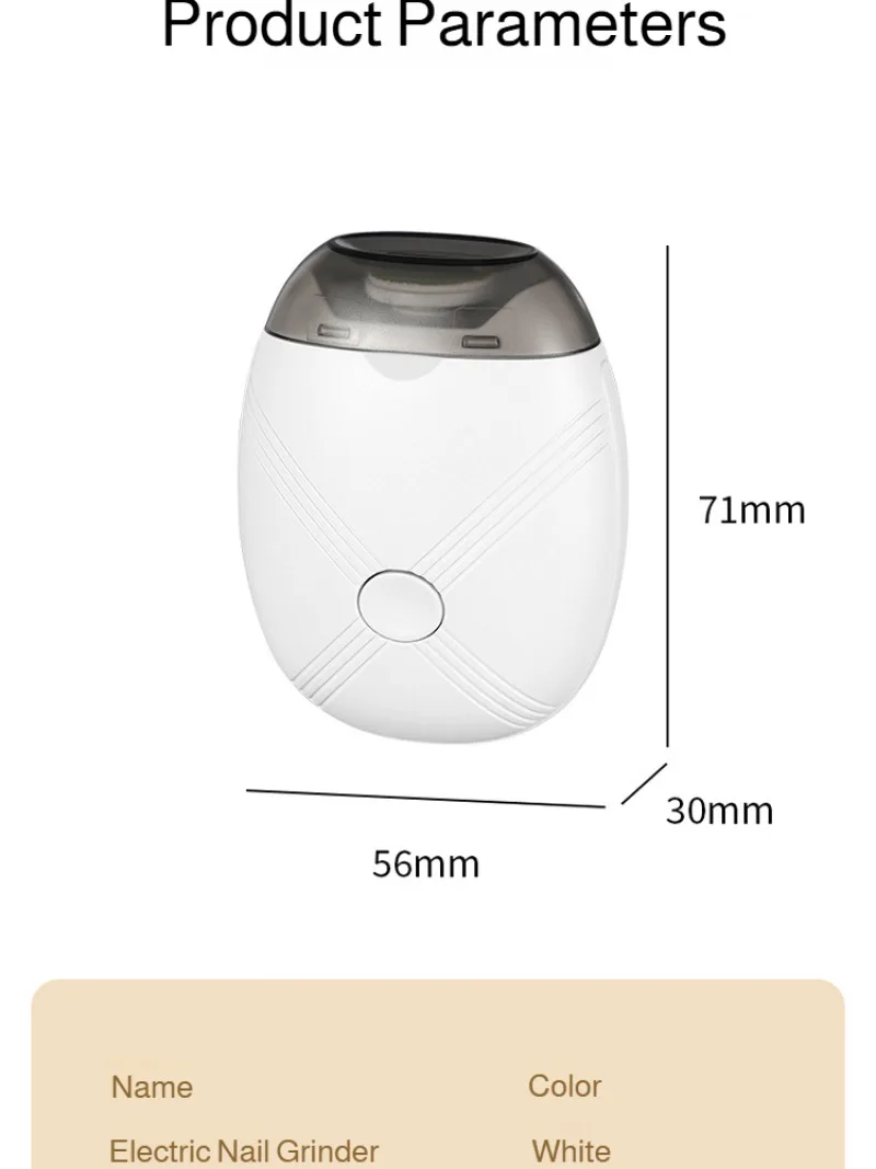 Baby Electric Nail Trimmer Automatic Rechargeable Safe Quiet Toenail Clippers Kit Portable Nail Care Set for Newborns Toddlers view 6