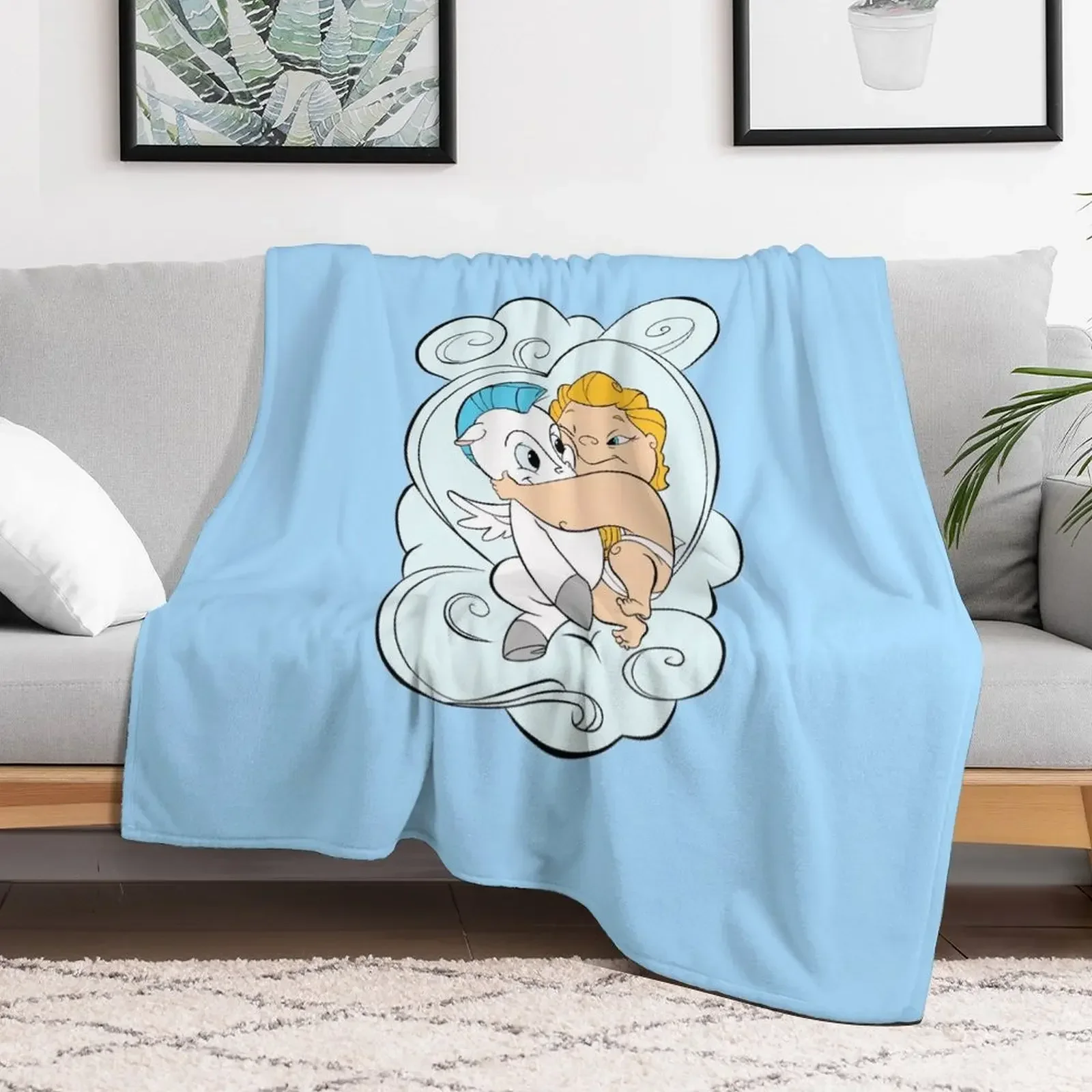 Friends: Hercules & Pegasus Throw Blanket Luxury St Nap blankets and throws Blankets