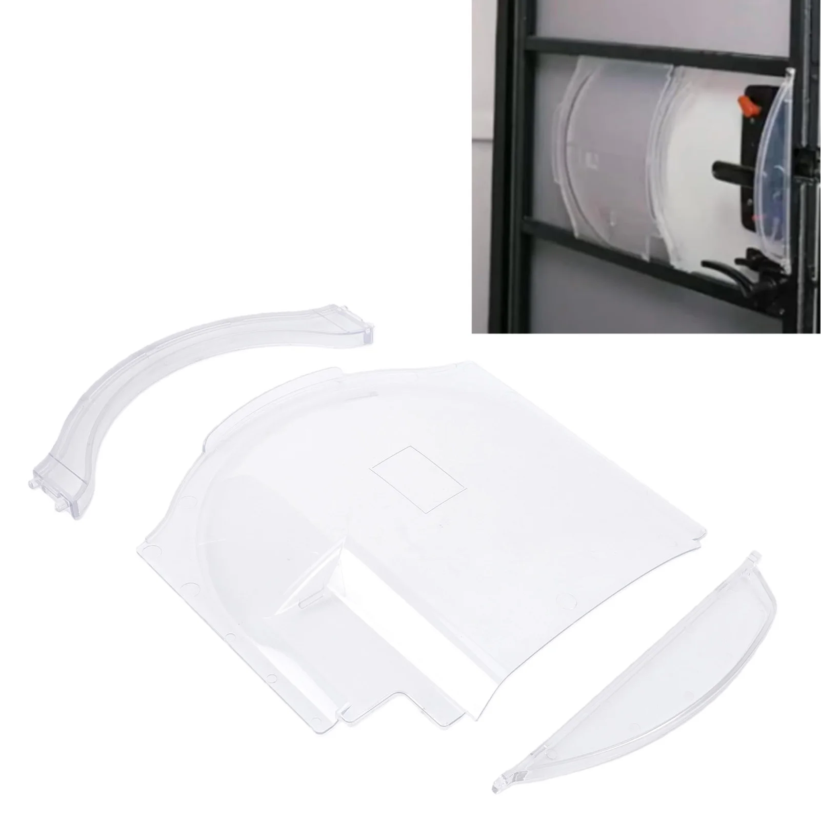 

RV Screen Door Slider Panel Kit Screen Door Bubble Slider Kit 4814-00 Transparent 3 in 1 Design RV Screen Door Slider Kit
