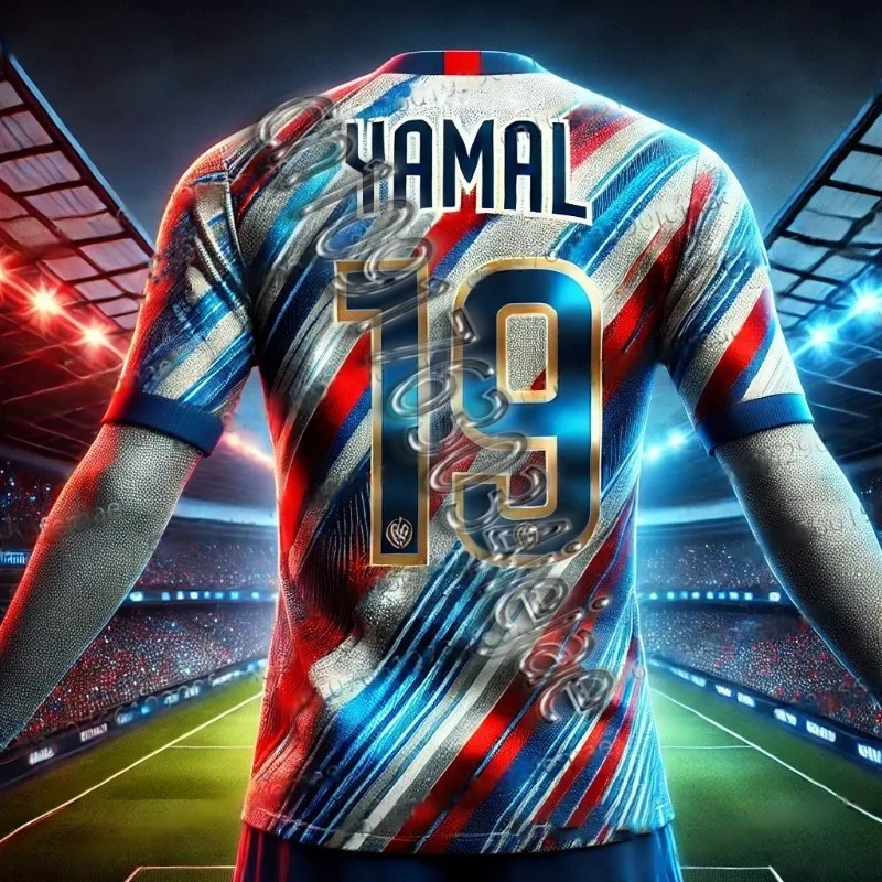 Spanish Yamal Commemorative Edition Sports Football Shirt T-shirt For Daily Matches, Training, Comfortable, Quick Drying Jersey