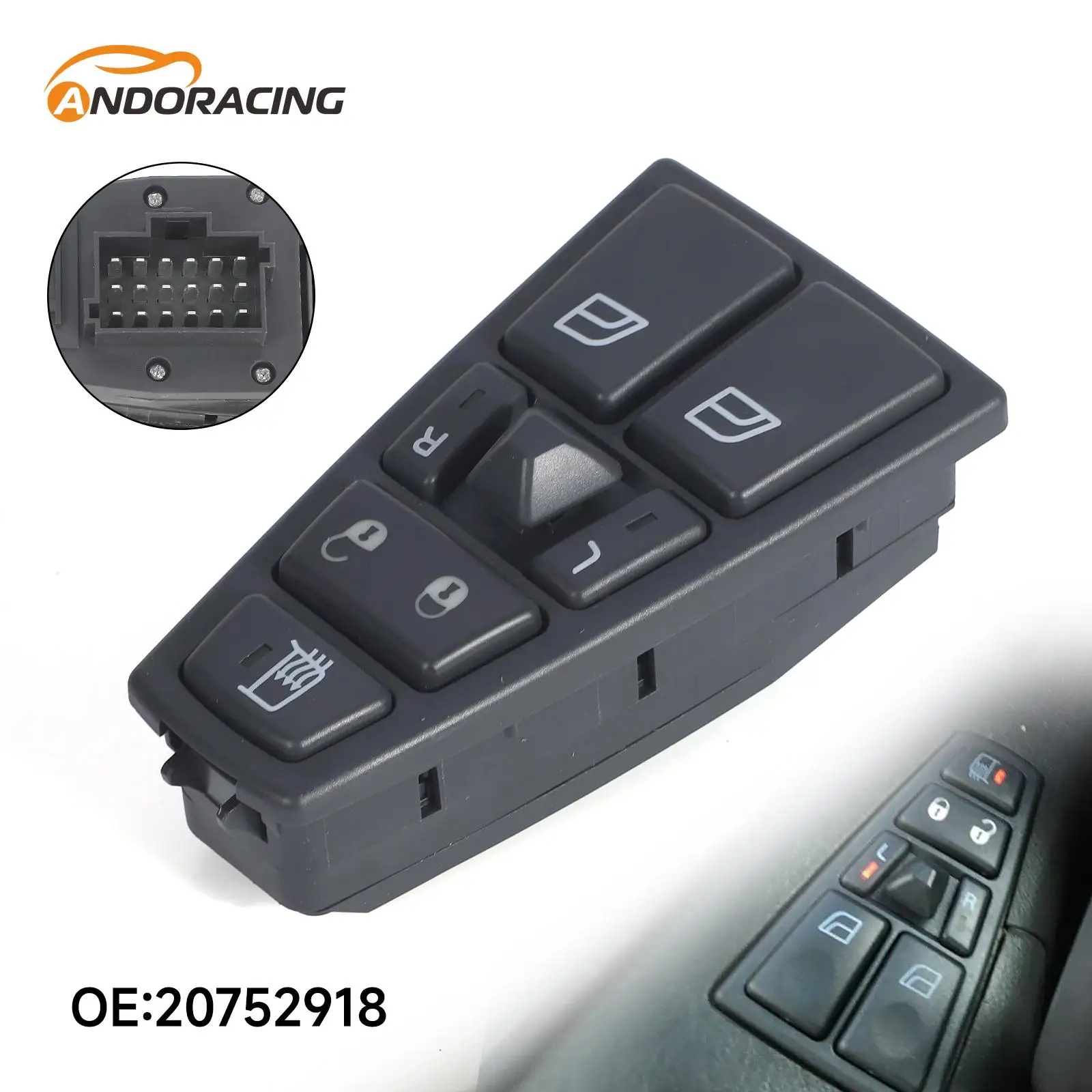 

Electric Master Power Window Lifter Regulator Button Control Switch OE 20752918 21277587 For VOLVO Truck FH12 FM12 FM9 FH FM VNL