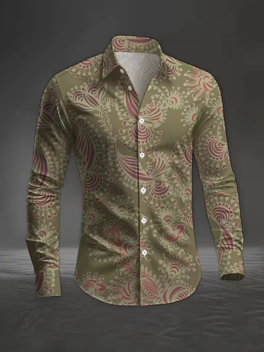 

New men's 3D printed pattern shirt - men's casual street fashion shirt - men's button-down shirt. Fast shipping.