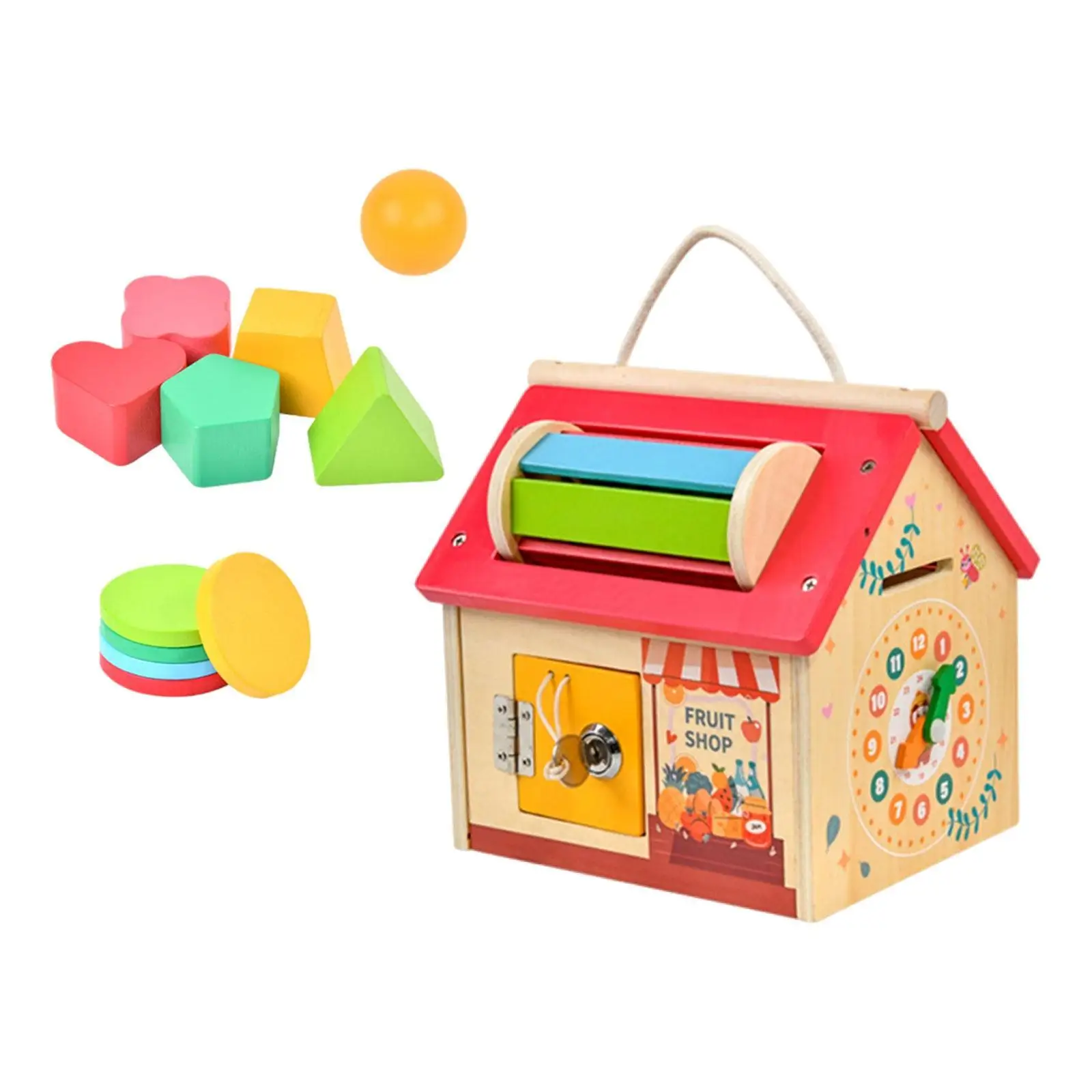 Wood Busy Activity Center Learning Activity Fine Motor Skills for Airplane