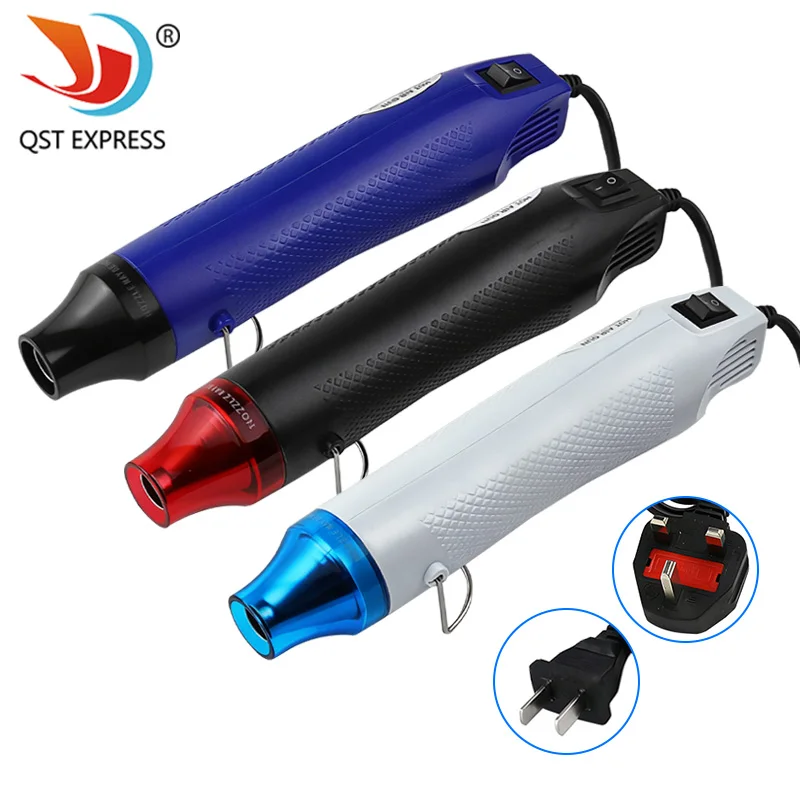 300W Small Hot Air Gun UK & CN Plug 220V Handheld Heat Gun for Embossing Phone Repair