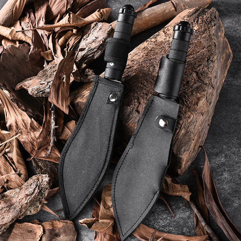 Outdoor camping straight knife, portable, multifunctional, high hardness cutting tool, outdoor stainless steel straight knife