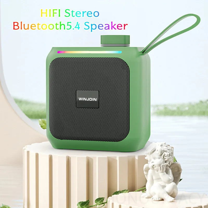 

HIFI стерео Bluetooth5.4 динамик портативный беспроводной мини уличный домашний бас-пушка со слотом для TF-карты поддержка FM-радио USB MP3 Play