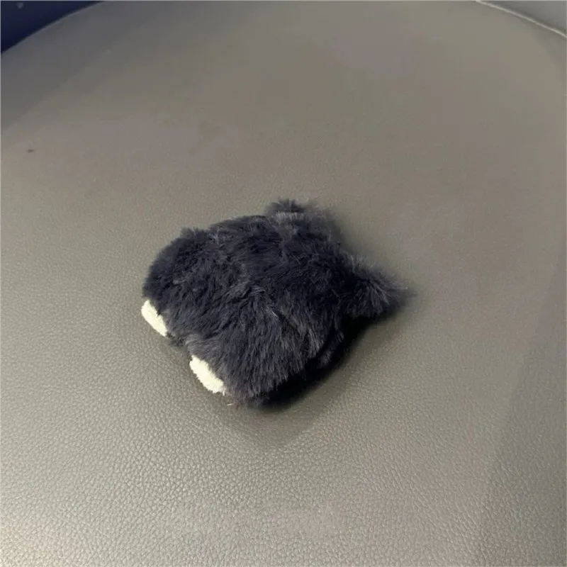 Grey Cat Fluffy Fur Earphone Case for Airpods Pro 2 3 4 Apple Bluetooth earphones Lovely Plush Cover
