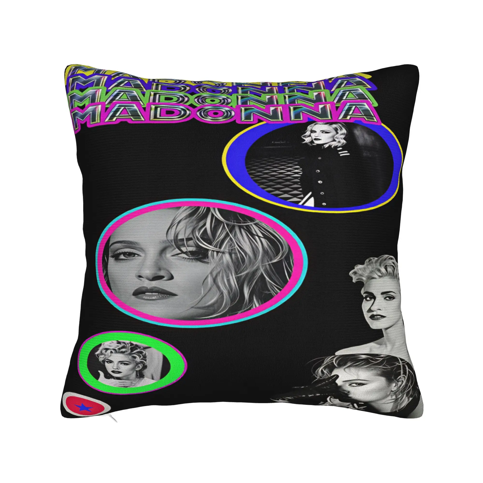 M-Madonna Confessions I Feel So Free Pillowcases  Vintage Pillow Case For Couch Sofa Bedroom Comfy Pillow Cover