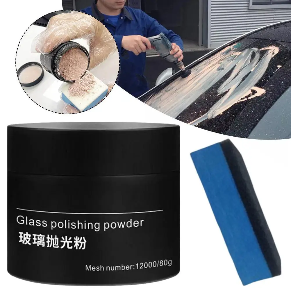 Car Glass Polishing Powder Stain Removal Polishing Coating Oil Film Removal Oxidation Layer Rearview Lens Cleaning