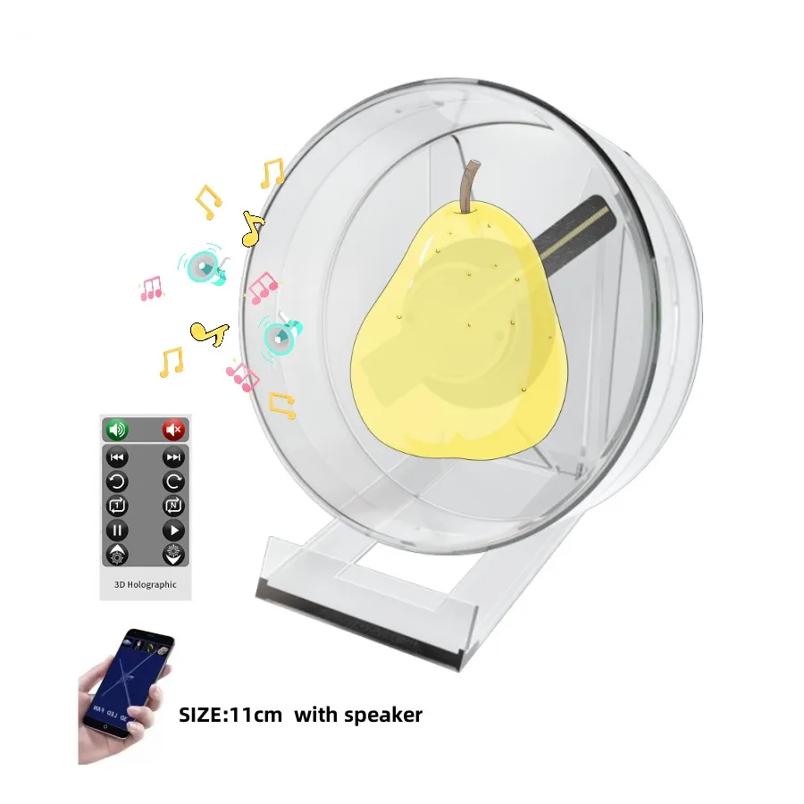 3D Hologram Fan LED Display Wi-Fi App Remote Control Portable Luxury Christmas Halloween Holiday Supplies Personalized