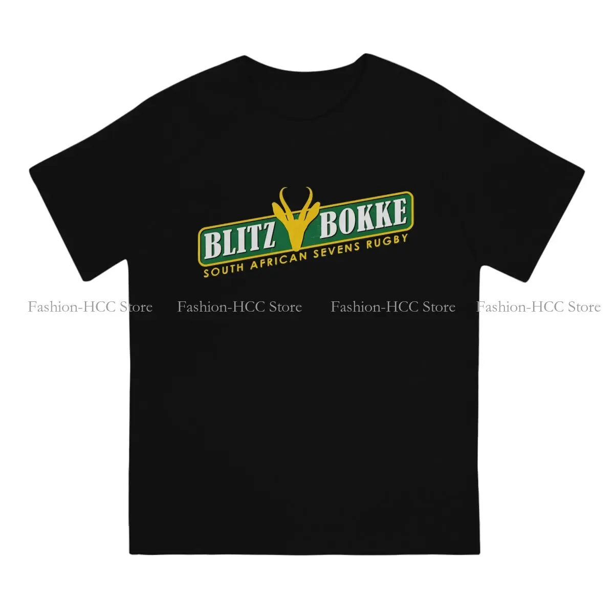 Sevens Blitzbokke South Afric Springbok Rugby T Shirt Grunge Crewneck TShirt Harajuku Tops Polyester