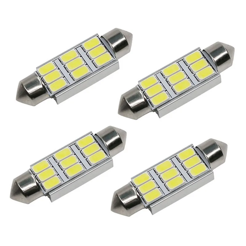 

50PCS LED Canbus Festoon 31mm/36mm/39mm/41mm 5630/9SMD 12V Auto Interior Reading Lamp License Plate Lights Car Dome Bulbs