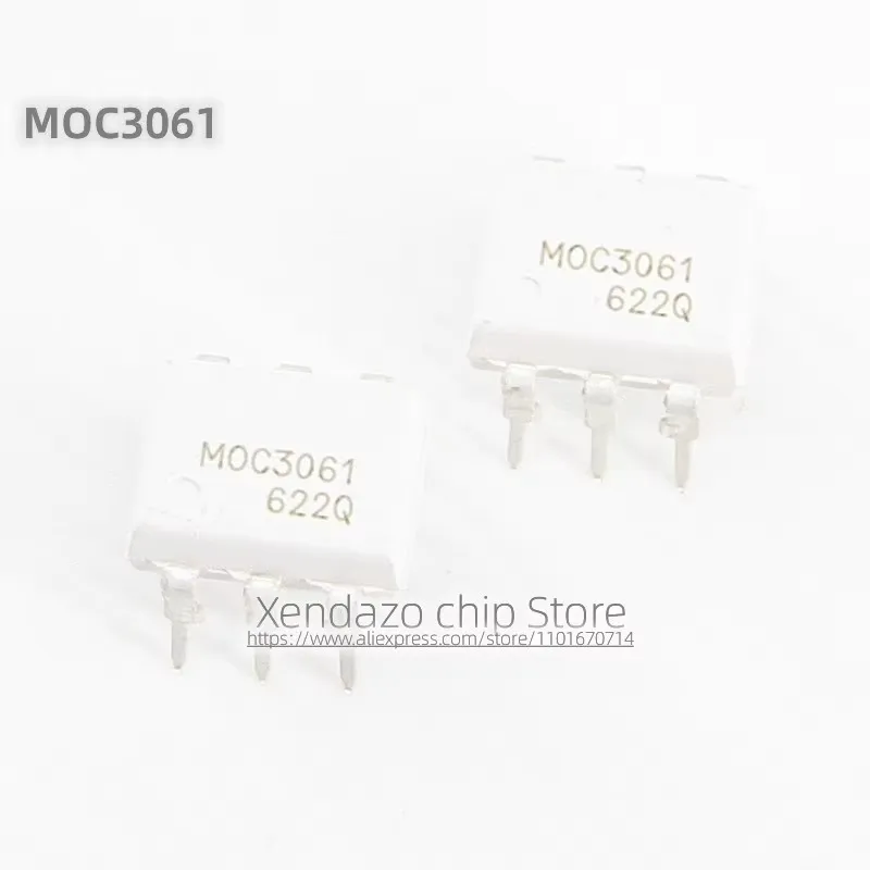 10pcs/lot MOC3061M MOC3061 DIP-4 package Original genuine Bidirectional thyristor optocoupler chip